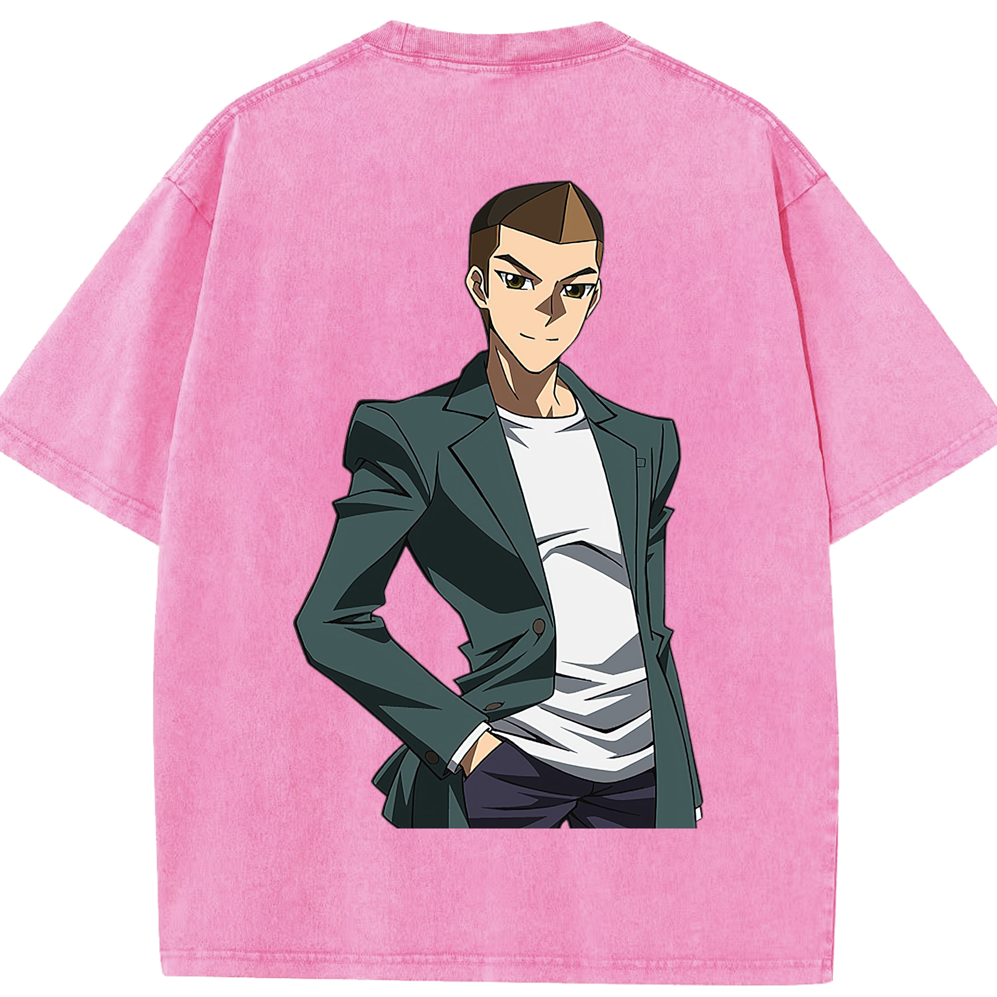 （画像用） 遊☆戯☆王 Yu-Gi-Oh! 綿100% ヴィンテージ風 半袖Tシャツ（背面プリント）